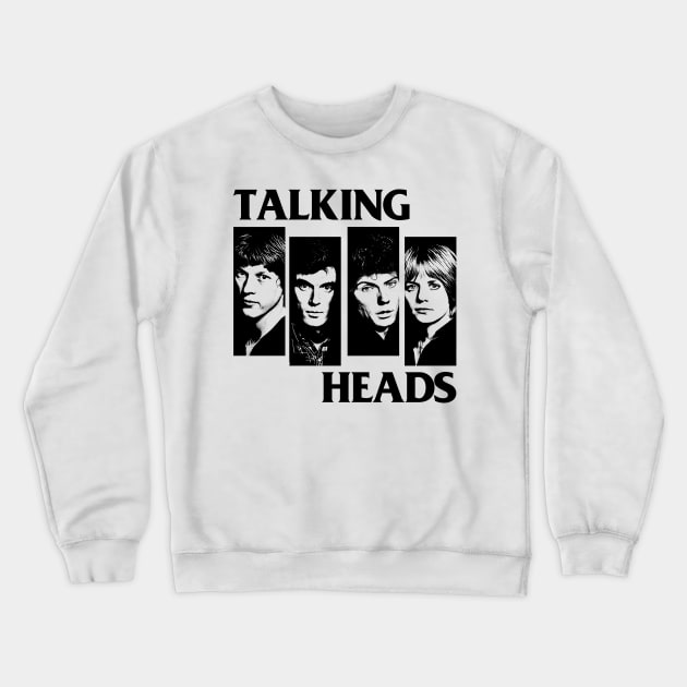 Talking Heads // Original Punksthetic Fan Art Design Crewneck Sweatshirt by DankFutura